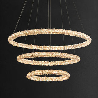 Lustra Lustre Anneau en Cristal LED