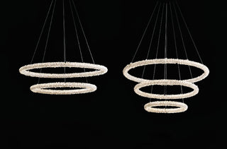 Lustra Lustre Anneau en Cristal LED