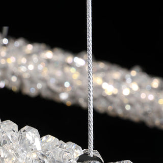 Lustra Lustre Anneau en Cristal LED