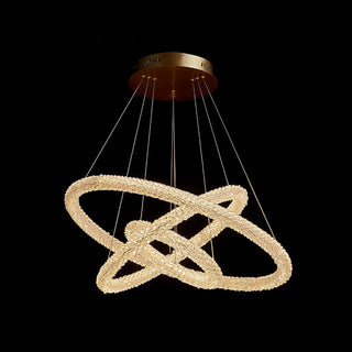 Lustra Lustre Anneau en Cristal LED