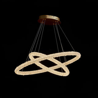 Lustra Lustre Anneau en Cristal LED