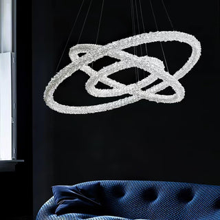 Lustra Lustre Anneau en Cristal LED