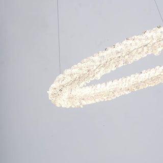 Lustra Lustre Anneau en Cristal LED