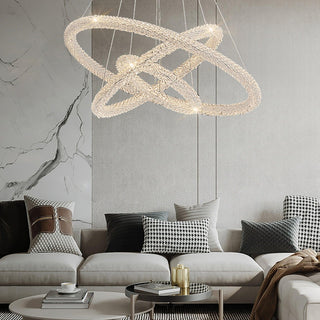 Lustra Lustre Anneau en Cristal LED