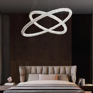 Lustra Lustre Anneau en Cristal LED