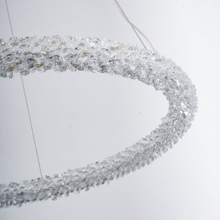 Lustra Lustre Anneau en Cristal LED