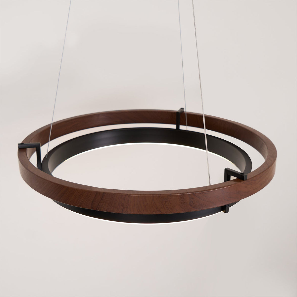 Acorn Lustre Anneau en Bois