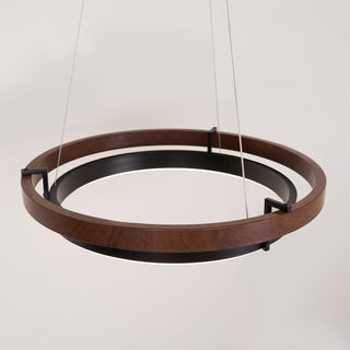 Acorn Lustre Anneau en Bois