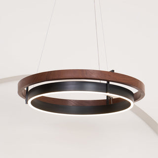 Acorn Lustre Anneau en Bois