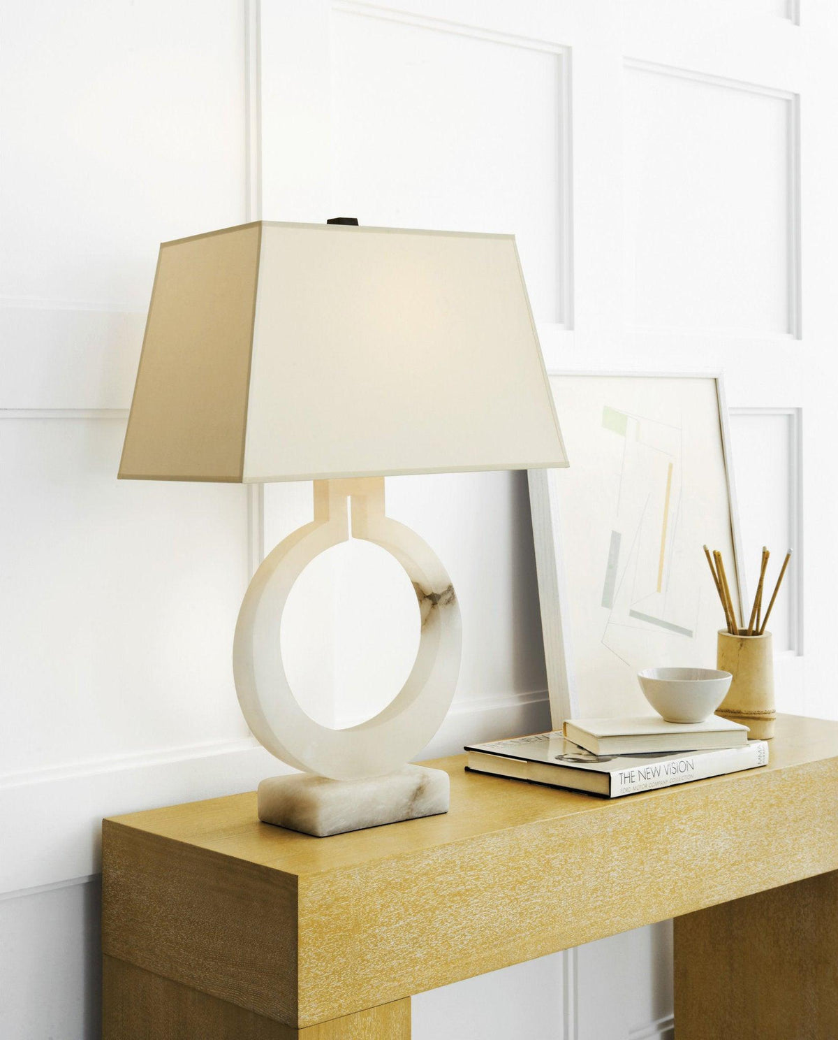 Vantor Lampe de Table en Tissu Minimaliste