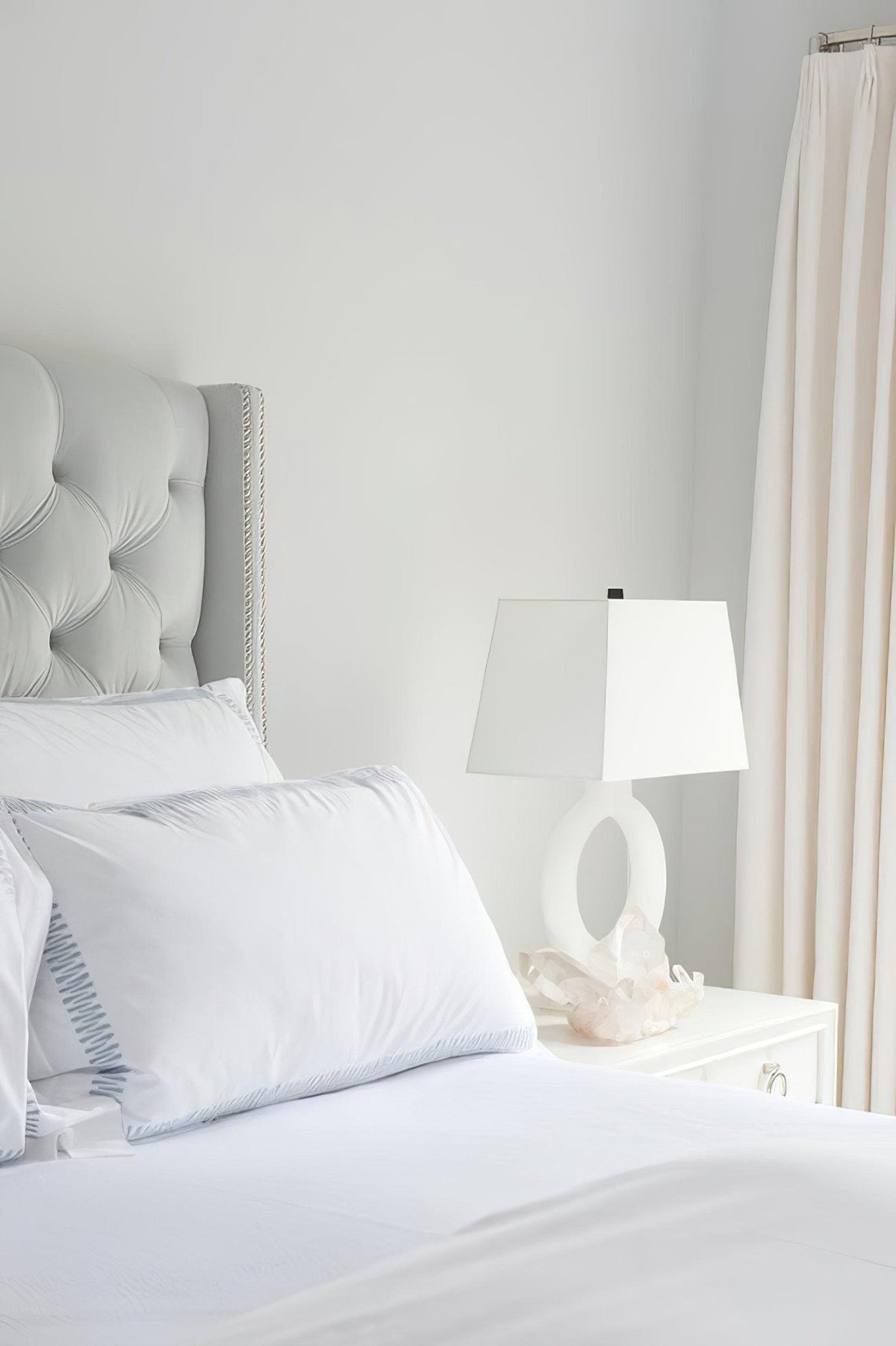 Vantor Lampe de Table en Tissu Minimaliste