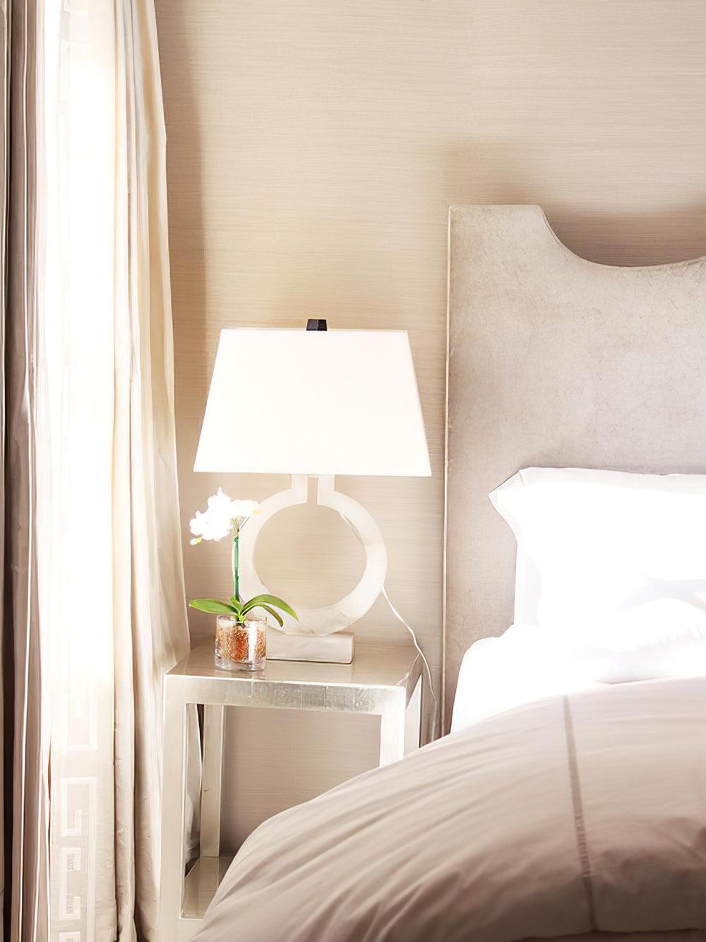 Vantor Lampe de Table en Tissu Minimaliste