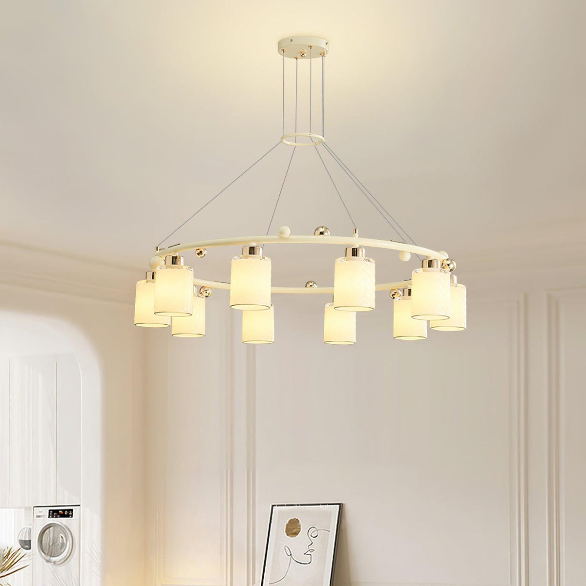 Alsile Style Japandi Verre Lustre
