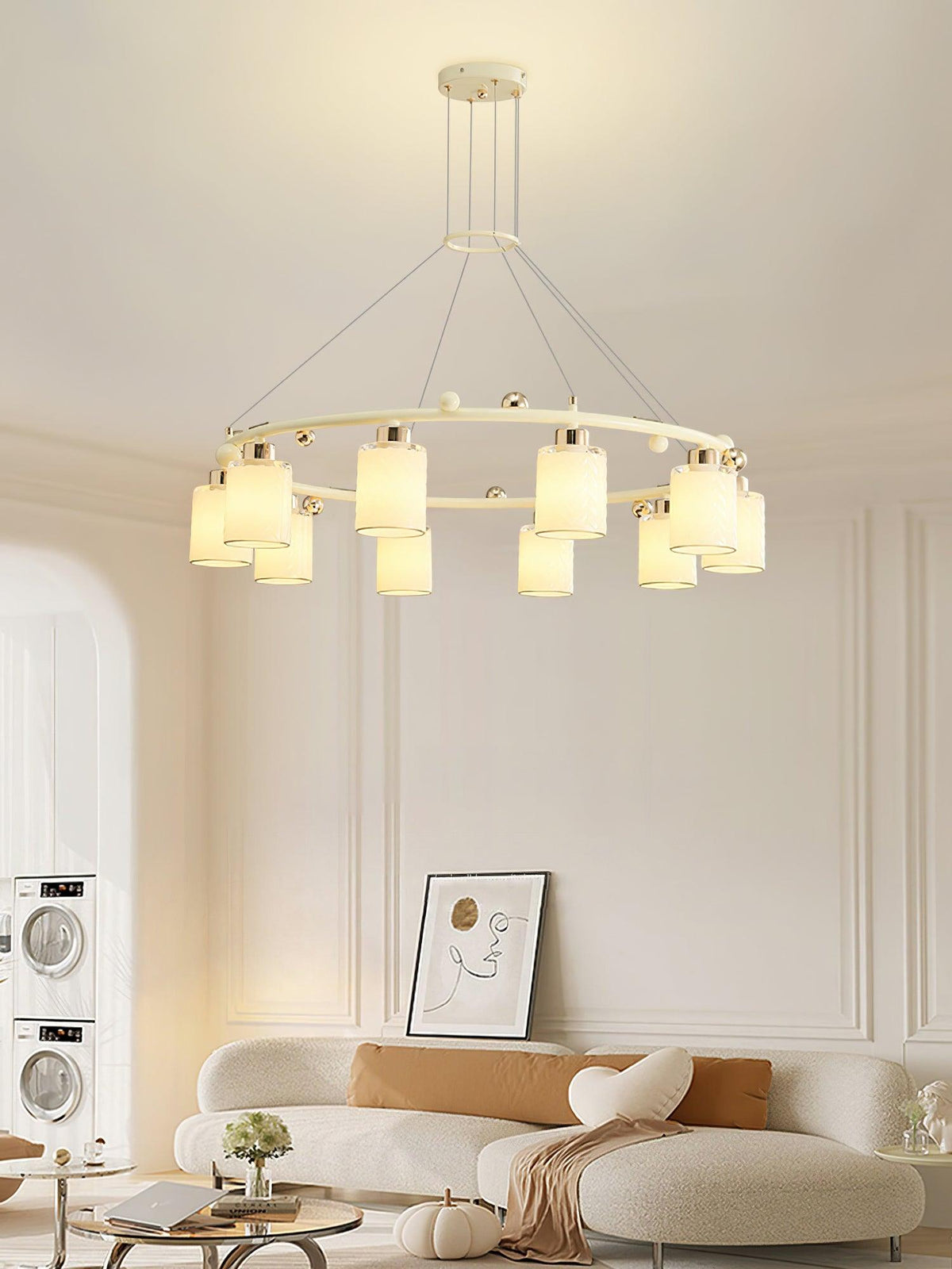 Alsile Style Japandi Verre Lustre