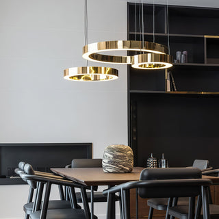 Lustra Suspension Dorée Moderne
