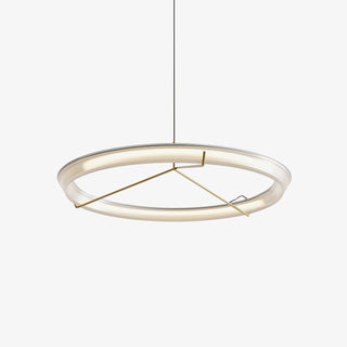 Lustra Lustre Moderne Acier Inoxydable Anneau