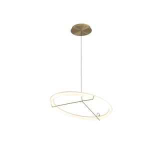 Lustra Lustre Moderne Acier Inoxydable Anneau