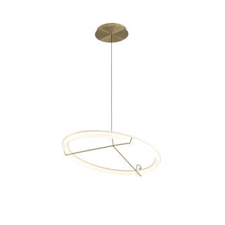 Lustra Lustre Moderne Acier Inoxydable Anneau