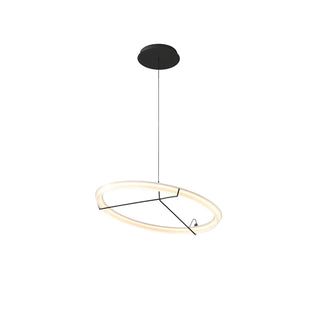 Lustra Lustre Moderne Acier Inoxydable Anneau