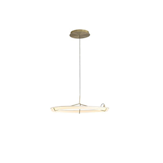 Lustra Lustre Moderne Acier Inoxydable Anneau