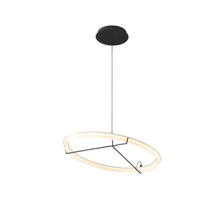 Lustra Lustre Moderne Acier Inoxydable Anneau