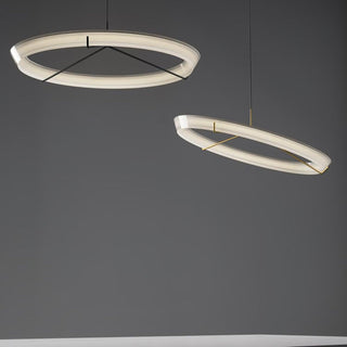 Lustra Lustre Moderne Acier Inoxydable Anneau