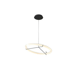 Lustra Lustre Moderne Acier Inoxydable Anneau