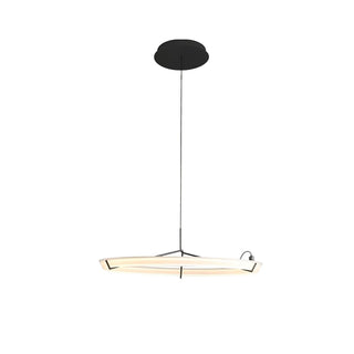 Lustra Lustre Moderne Acier Inoxydable Anneau