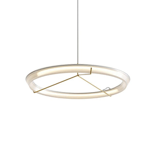 Lustra Lustre Moderne Acier Inoxydable Anneau
