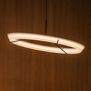 Lustra Lustre Moderne Acier Inoxydable Anneau