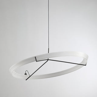 Lustra Lustre Moderne Acier Inoxydable Anneau