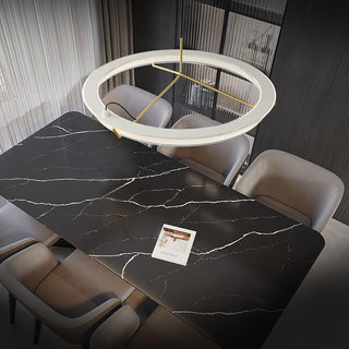 Lustra Lustre Moderne Acier Inoxydable Anneau