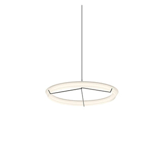 Lustra Lustre Moderne Acier Inoxydable Anneau