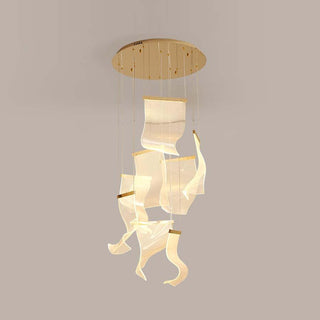 Lustra Lustre Acrylic LED Abstract Floating