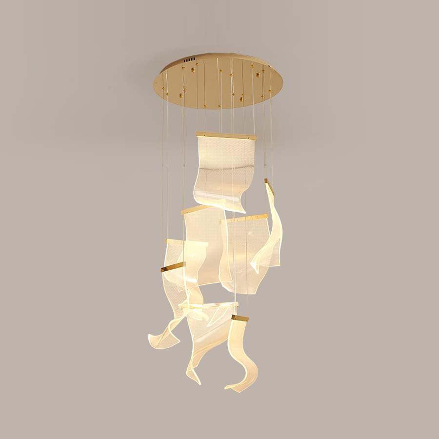 Lucora Lustre Acrylic LED Abstract Floating