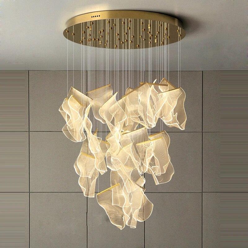 Lucora Lustre Acrylic LED Abstract Floating