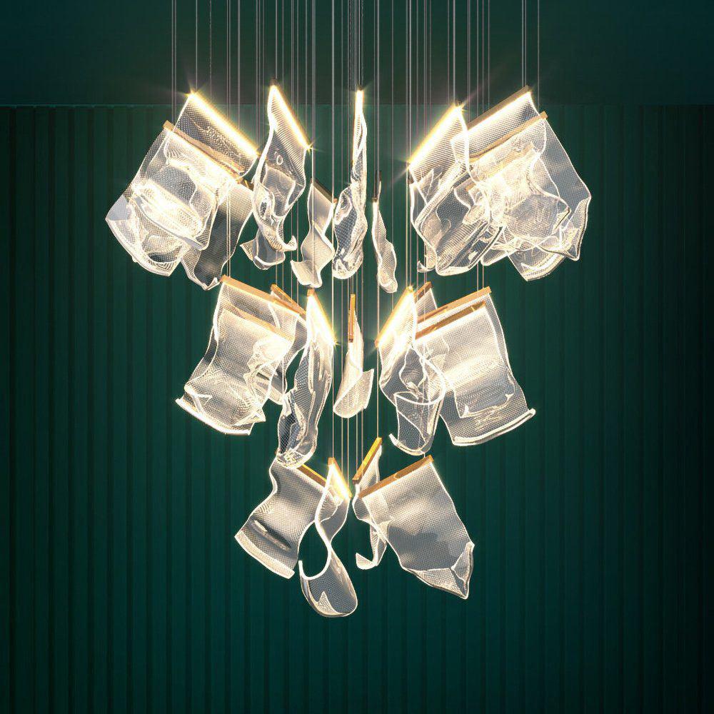Lucora Lustre Acrylic LED Abstract Floating