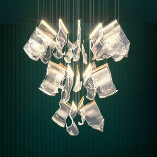 Lustra Lustre Acrylic LED Abstract Floating