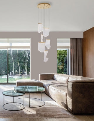 Lustra Lustre Acrylic LED Abstract Floating