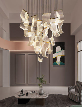 Lustra Lustre Acrylic LED Abstract Floating