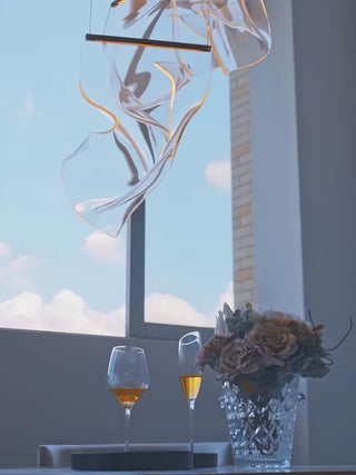 Lustra Lustre Acrylic LED Abstract Floating