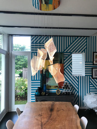Lustra Lustre Acrylic LED Abstract Floating