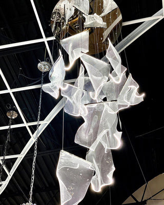 Lustra Lustre Acrylic LED Abstract Floating
