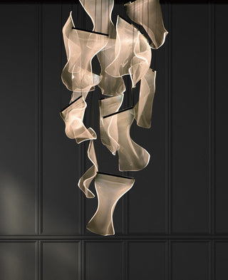 Lustra Lustre Acrylic LED Abstract Floating