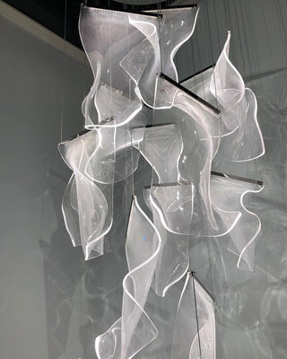 Lustra Lustre Acrylic LED Abstract Floating