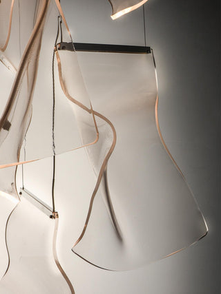 Lustra Lustre Acrylic LED Abstract Floating