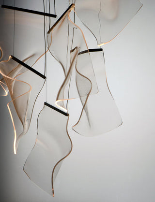 Lustra Lustre Acrylic LED Abstract Floating