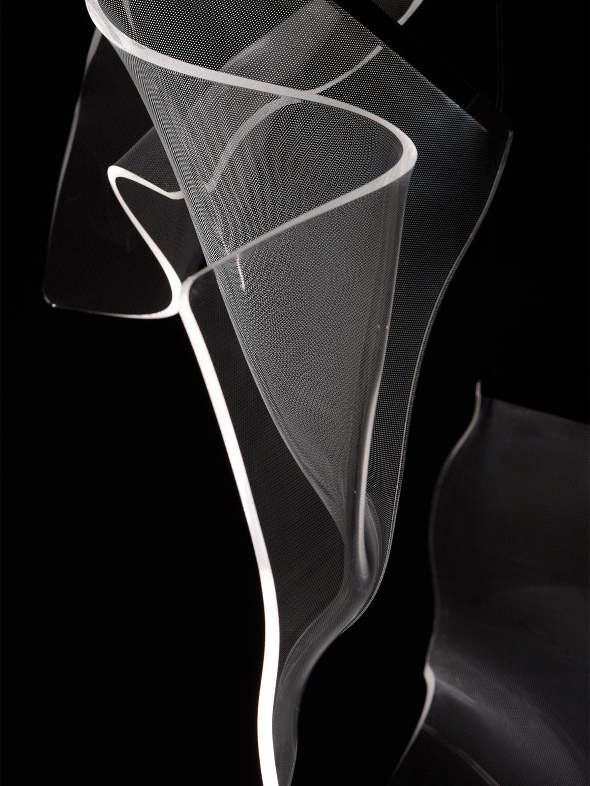 Lucora Lustre Acrylic LED Abstract Floating