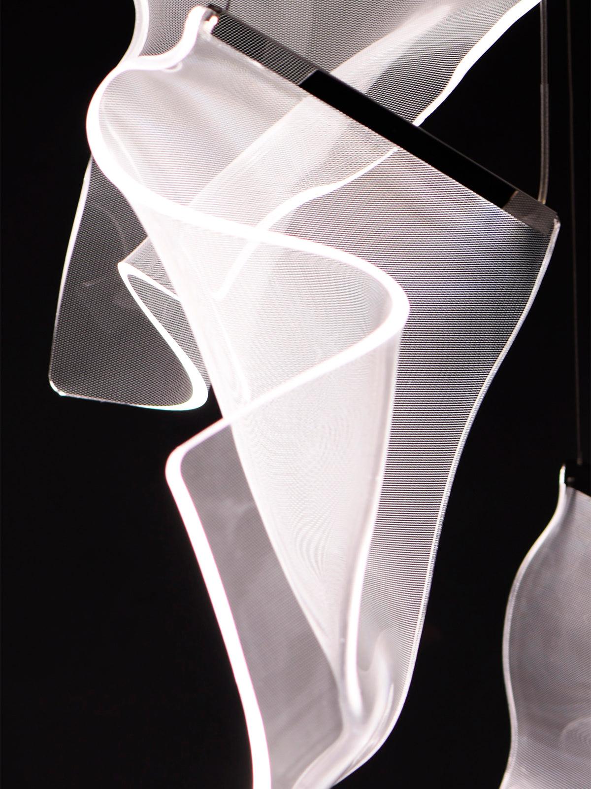 Lucora Lustre Acrylic LED Abstract Floating