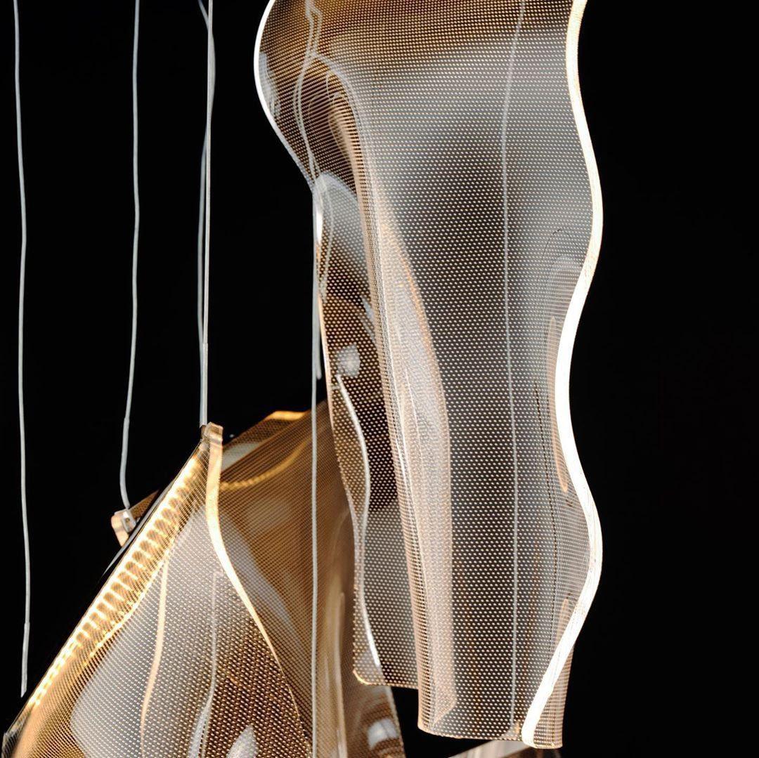 Lucora Lustre Acrylic LED Abstract Floating